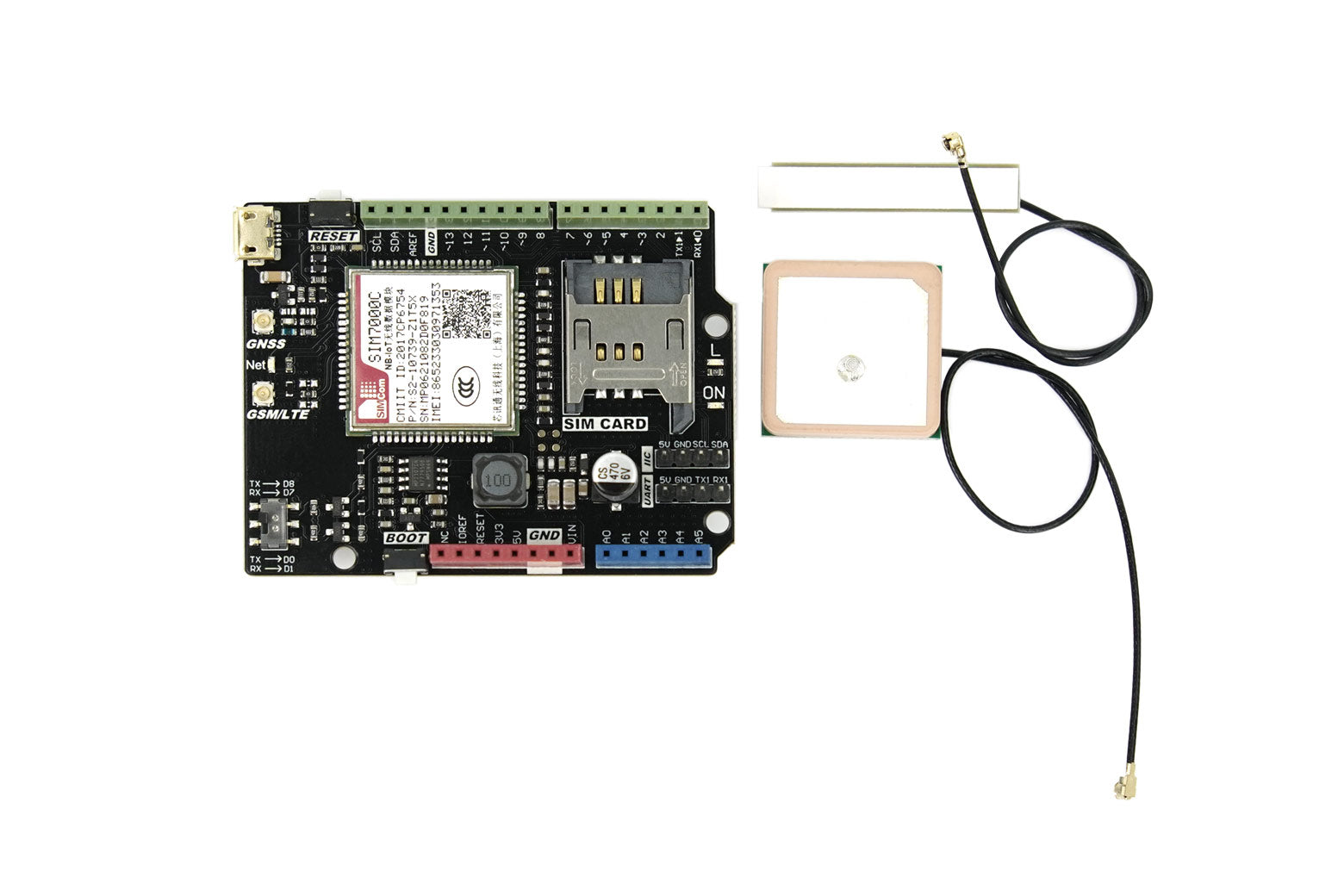 DFRobot SIM7000 Arduino NB-IoT LTE GPRS Expansion Shield